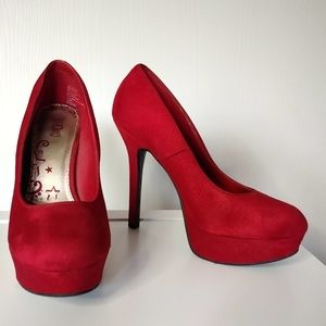 Brash Red Pumps